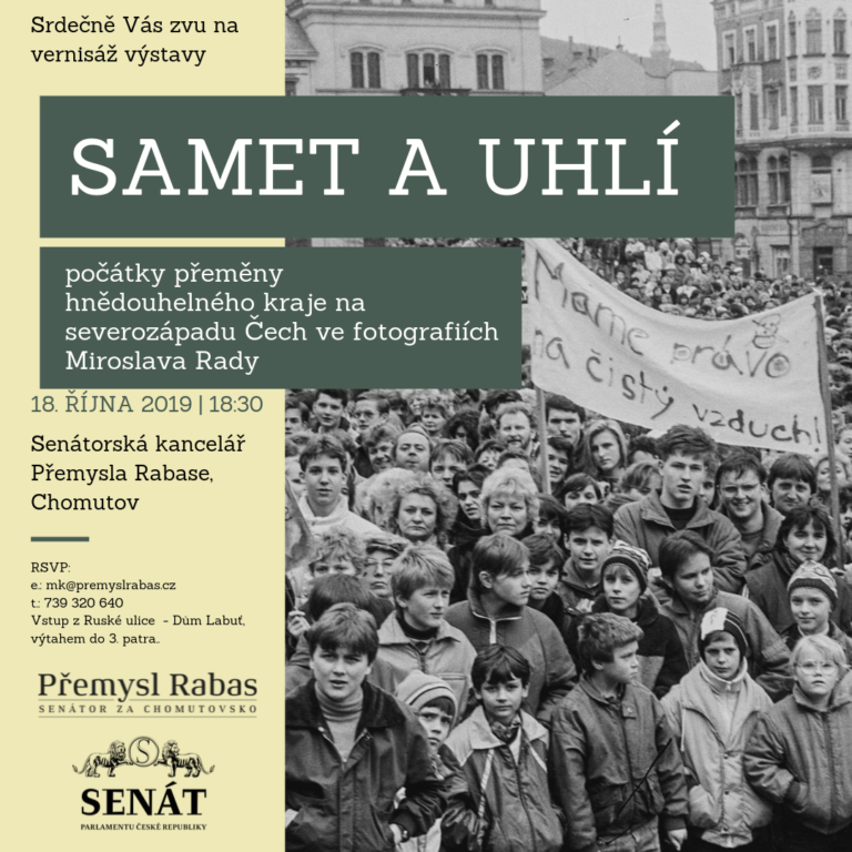 Zveme vás na vernisáž výstavy Samet a Uhlí